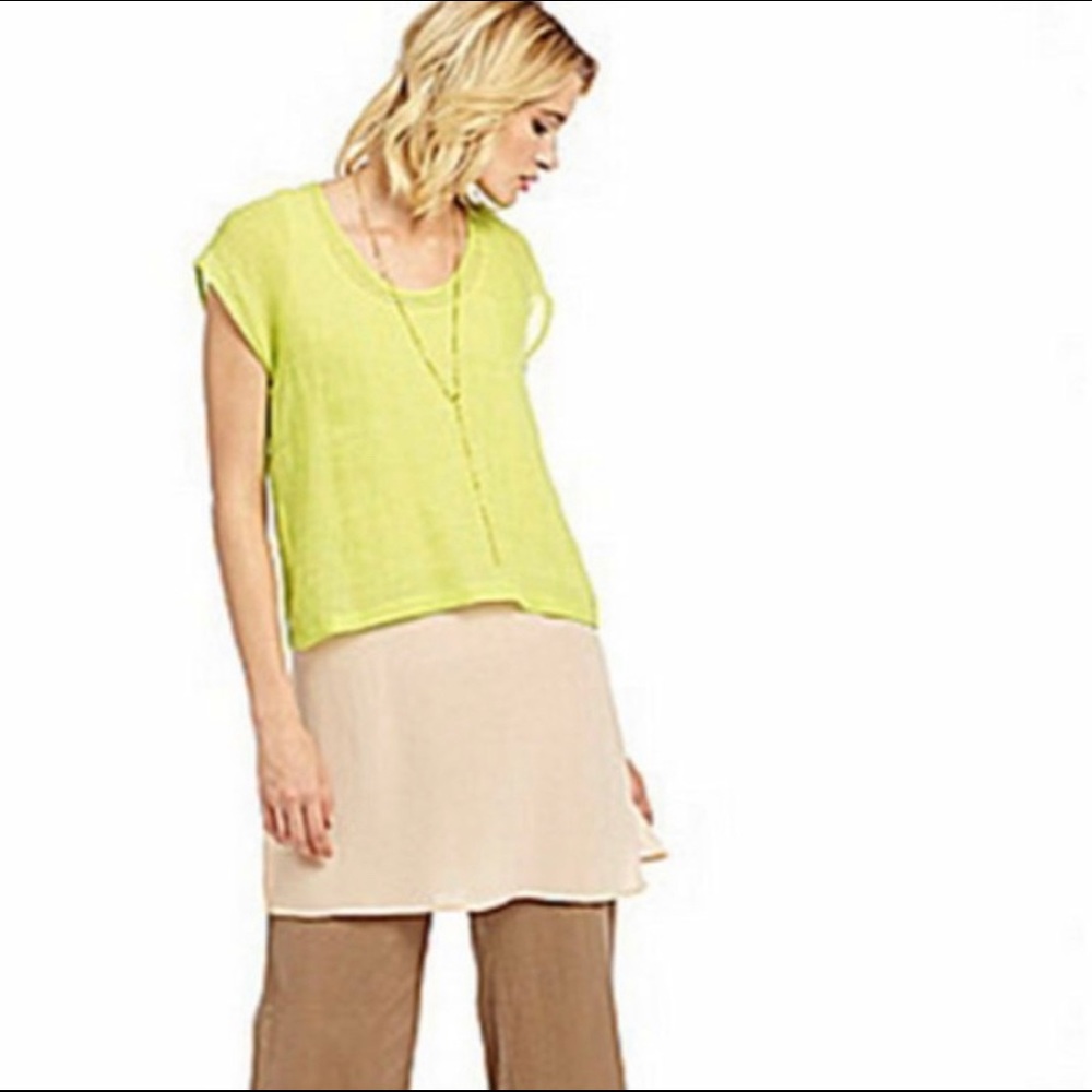 Eileen Fischer Organic Linen Top - Picture 2 of 5